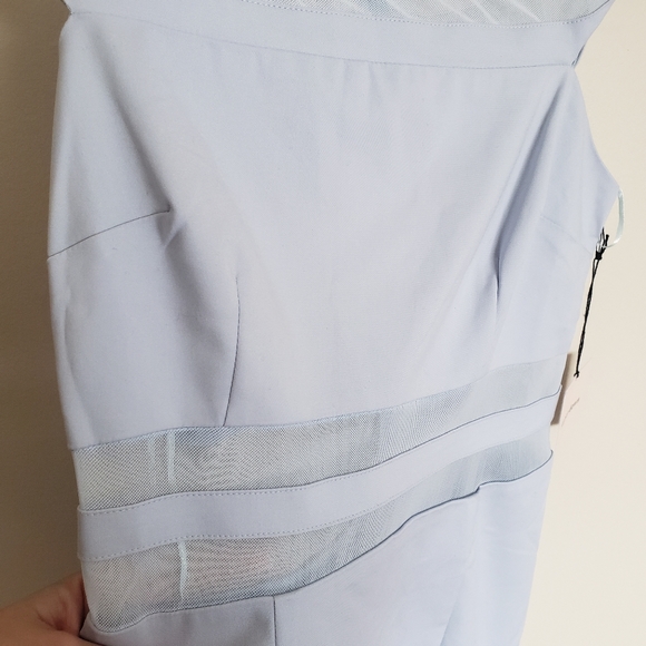 NWT superdown Blue Meghan Mesh Stripe Dress Size Small - Picture 12 of 12